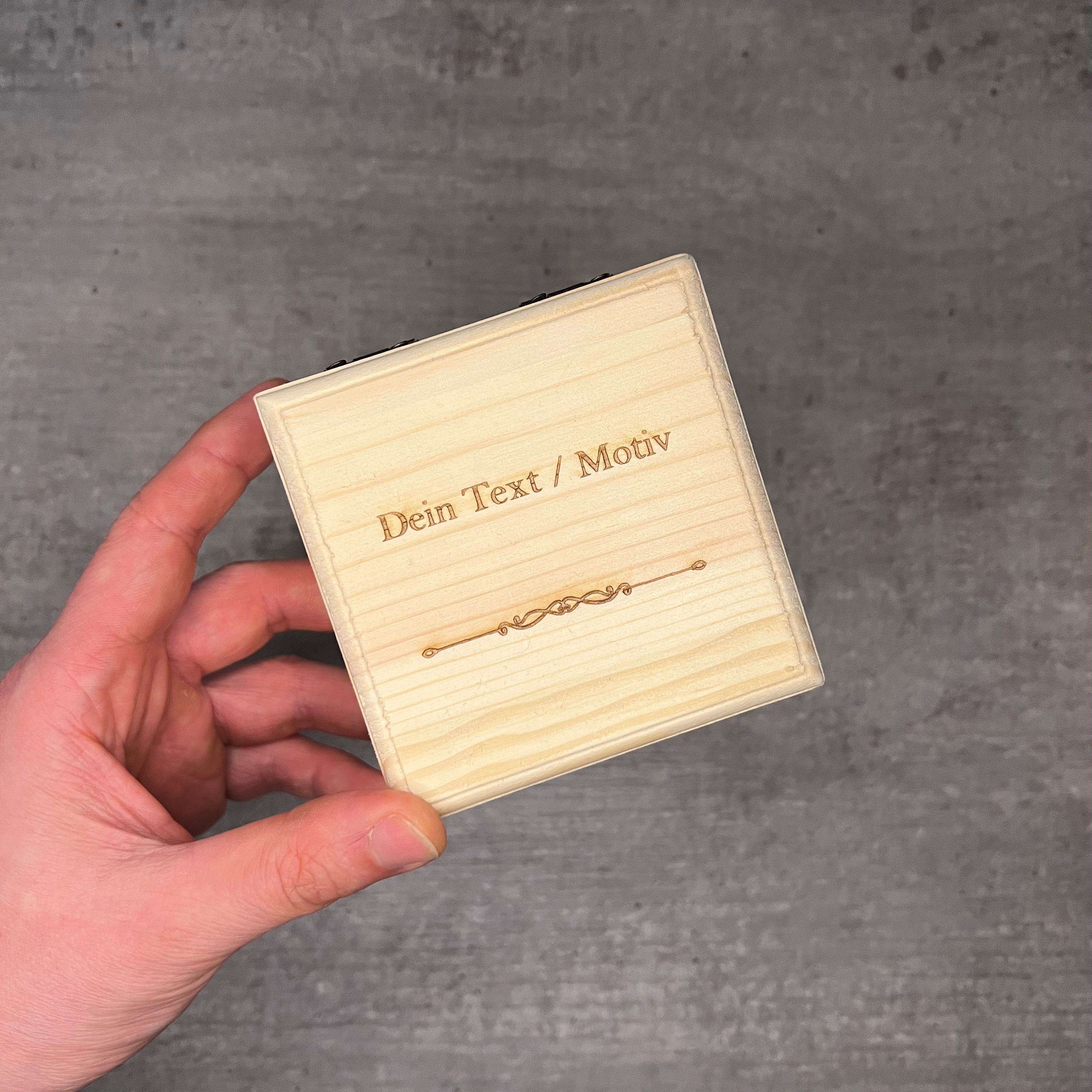 Holzbox (Quadrat-Magnet)