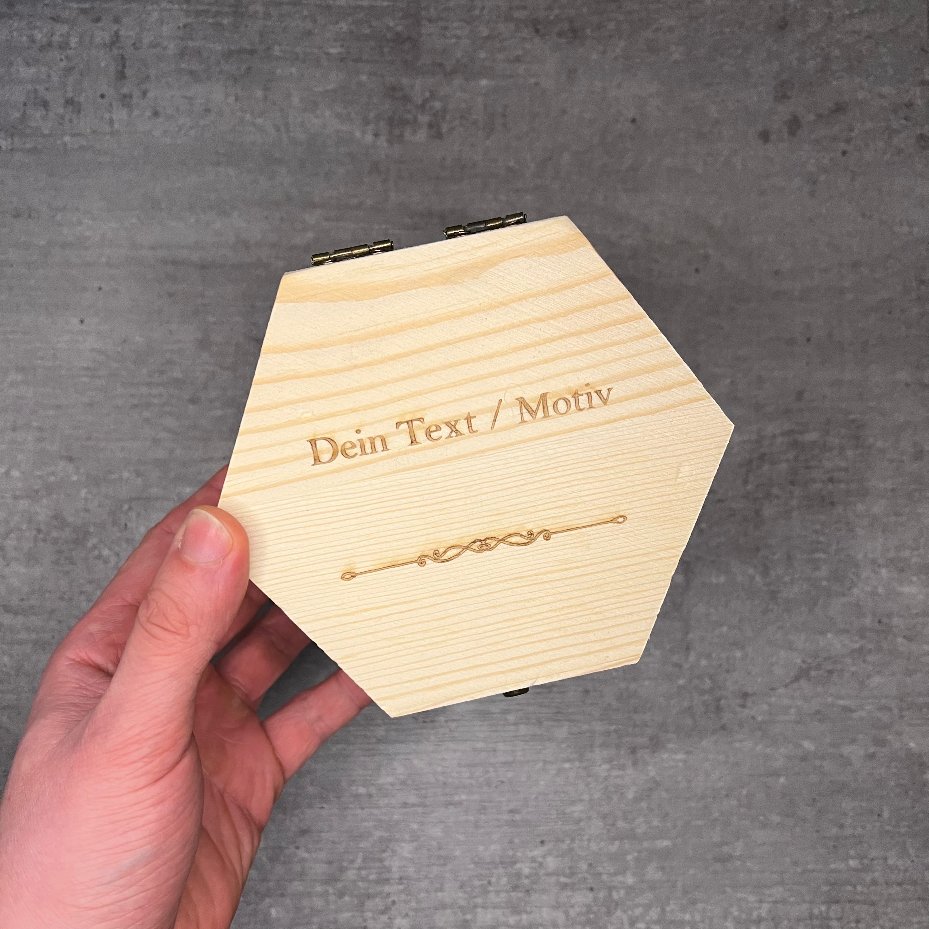 Holzbox (Sechseck)