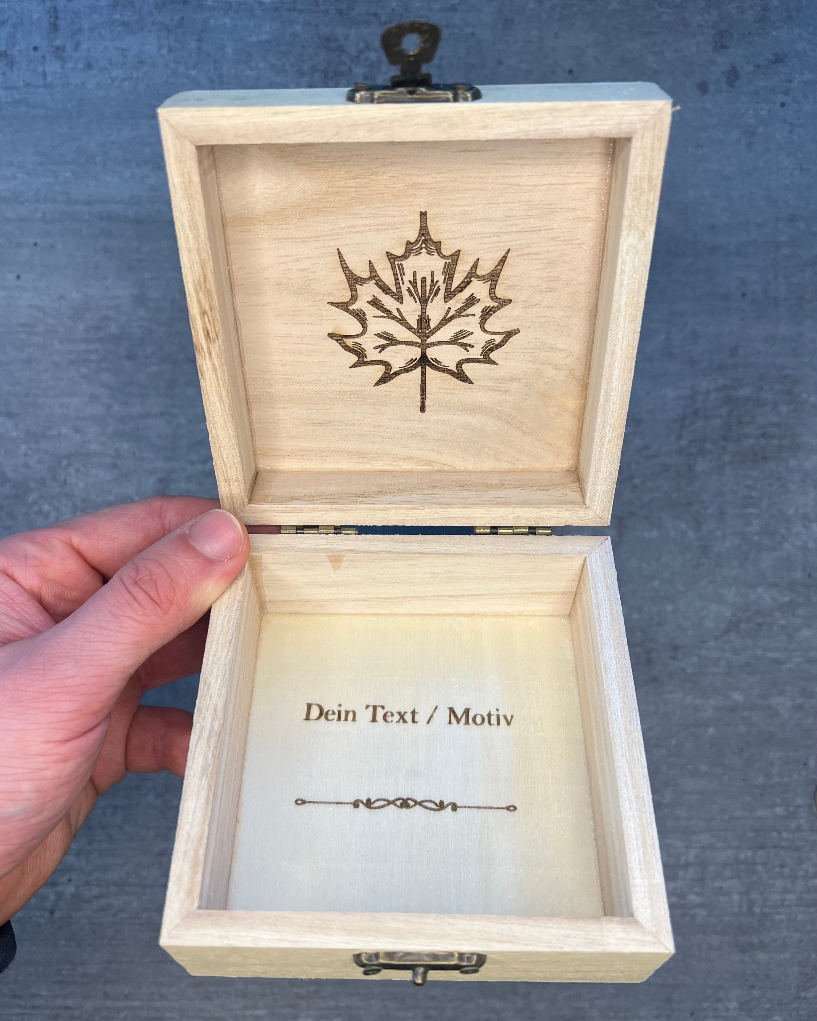 Holzbox (Quadrat)