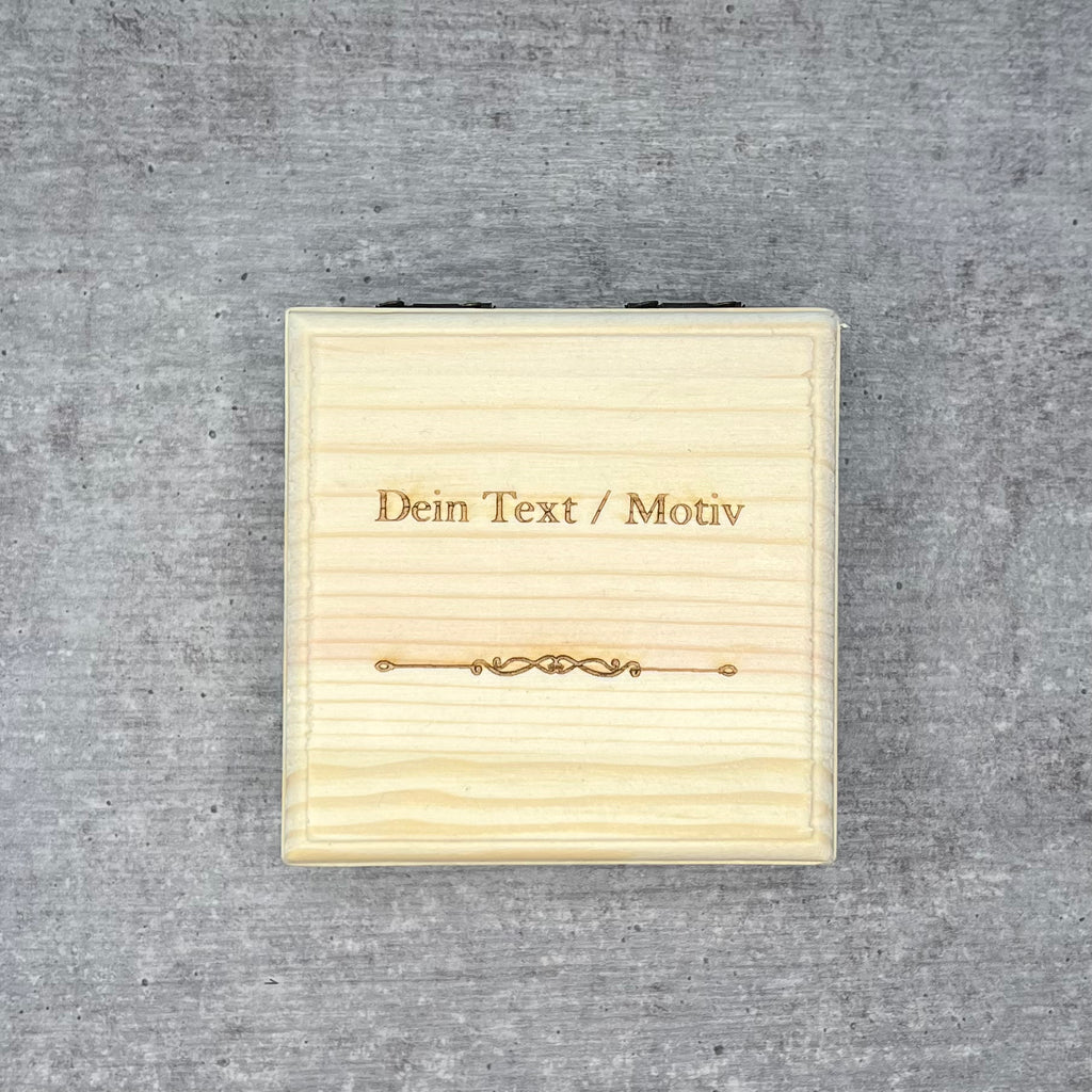 Holzbox (Quadrat-Magnet)