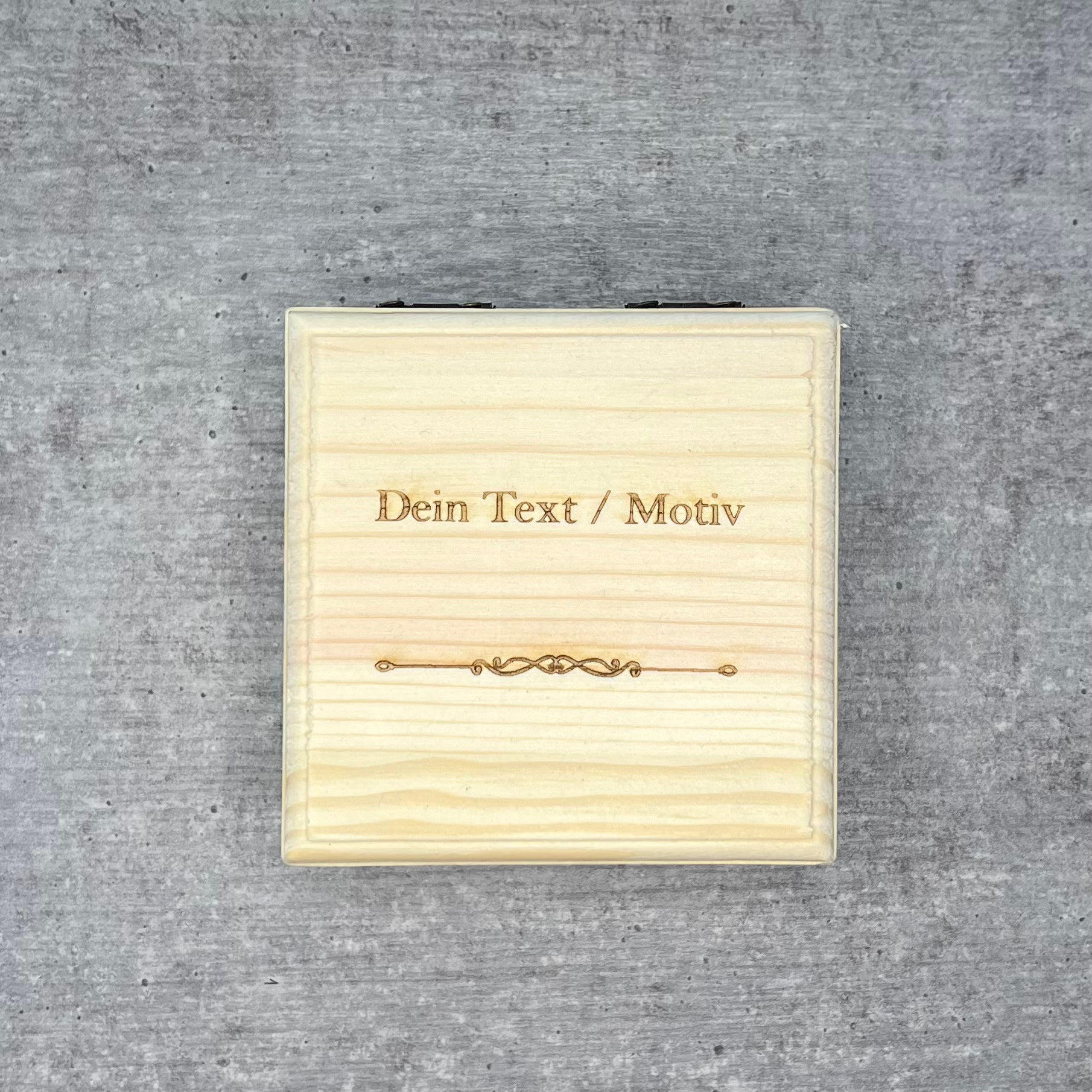 Holzbox (Quadrat-Magnet)
