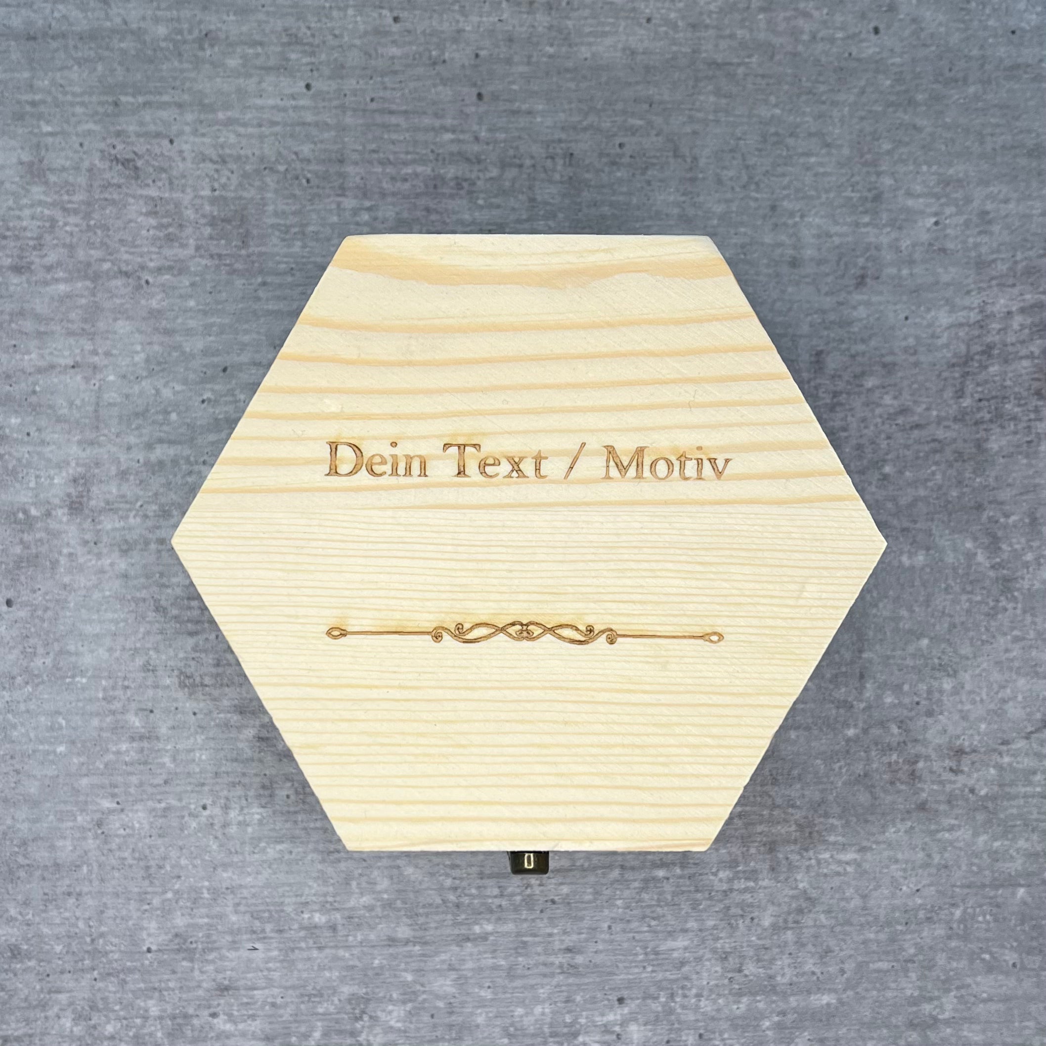 Holzbox (Sechseck)