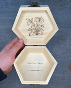 Holzbox (Sechseck)