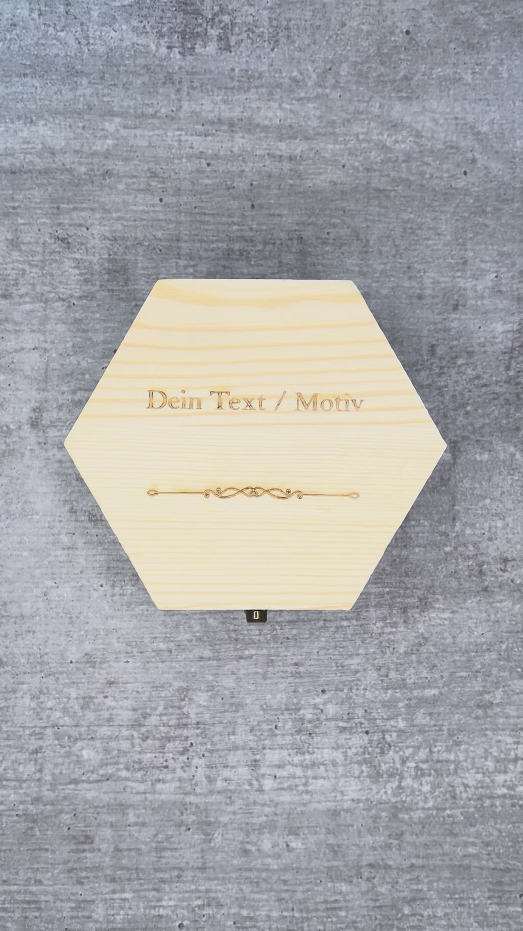 Holzbox (Sechseck)