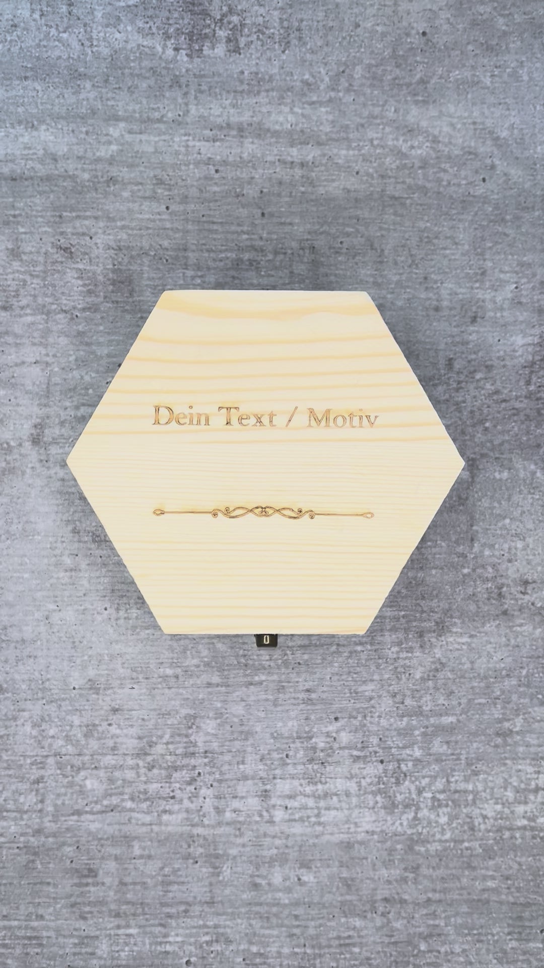 Holzbox (Sechseck)